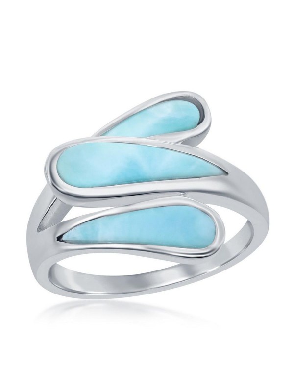 Triple Larimar Ring