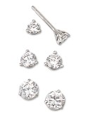 Near Colorless Stud Earrings in 18k White Gold or Gold (1/4 ct. )