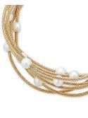 Cultured (5-1/2mm) Multi-Row Bracelet in 14k Gold-Plated