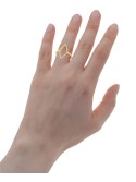 Rhombus Statement Ring (1/10 ct. ) in 14k Gold or 14k White Gold