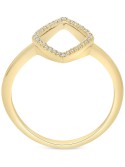 Rhombus Statement Ring (1/10 ct. ) in 14k Gold or 14k White Gold