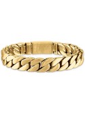 Curb Chain Bracelet in Gold-Tone Ion-Plated Stainless Steel 