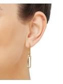 Polished Drop Earrings in 10k Gold