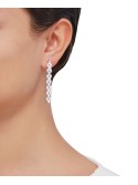 Cubic Linear Drop Earrings in