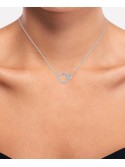 Interlocking Circles Pendant Necklace in , 16