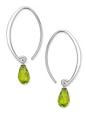 Gemstone Sweep Earrings in (Available in Amethyst, Blue ,Citrine & Peridot)