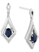 Sapphire (1-1/3 ct. ) & Drop Earrings in 