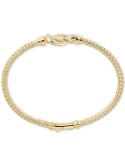 Interlocking Braided Bangle Bracelet (1/5 ct. ) in 14k Gold-Plated