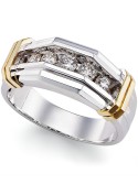 Men's Ring (1/2 ct. ) in 10k Gold and White Gold