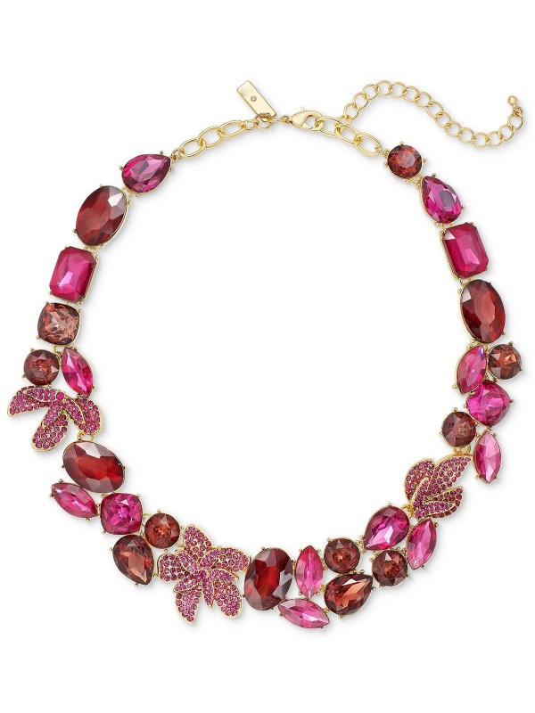 Gold-Tone  Flower & All-Around Statement Necklace, 18