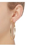 Round Hoop Earrings in 14k Gold, 60mm