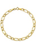 Polished Chain Bracelet in 10k Gold