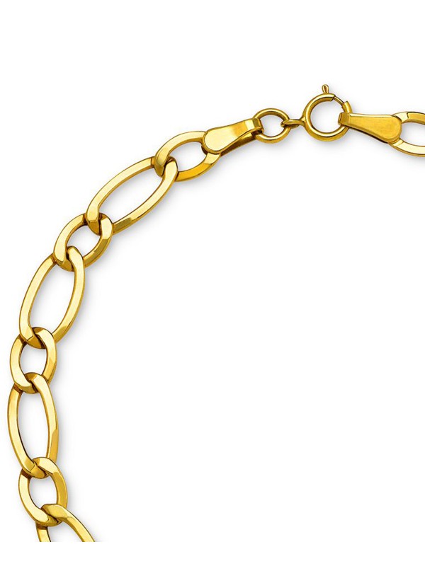 Polished Chain Bracelet in 10k Gold