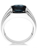 Men's Blue (5 ct. ) and Ring in