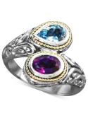 (3/4 ct. ) and Amethyst (3/4 ct. ) Ring in and 18k Gold