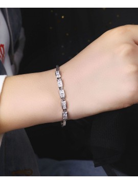 -Tone Tennis Bracele...