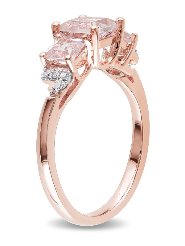 (1-2/5 ct. ) and 3- Ring in 18k Gold Over