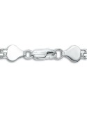 Cubic Heart Chain Bracelet