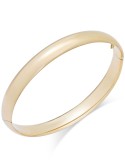 High Polish Bangle Bracelet in 14k Gold