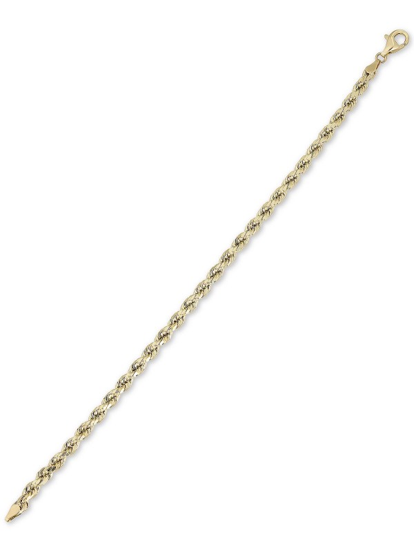 Rope Chain Bracelet in 10k Gold