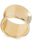 Gold-Tone High Shine Modern Ring