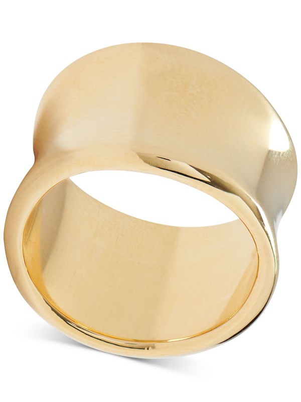 Gold-Tone High Shine Modern Ring