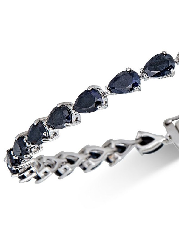 Black Sapphire Tennis Bracelet (13 ct. ) in