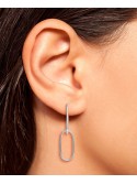 Double Wire Drop Earrings