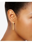 Polished Hoop Earrings in 14k Gold, 1 1/2 inch