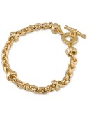 Gold-Tone Heavy Chain Toggle Bracelet