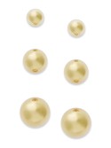 Ball Stud Earring Set in 10k Gold or White Gold