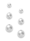 Ball Stud Earring Set in 10k Gold or White Gold