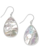 Mother of Caged Teardrop Earrings in