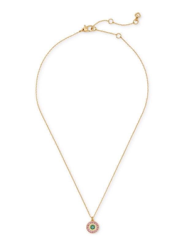 Gold-Tone  Multicolor Mini Pendant Necklace, 16