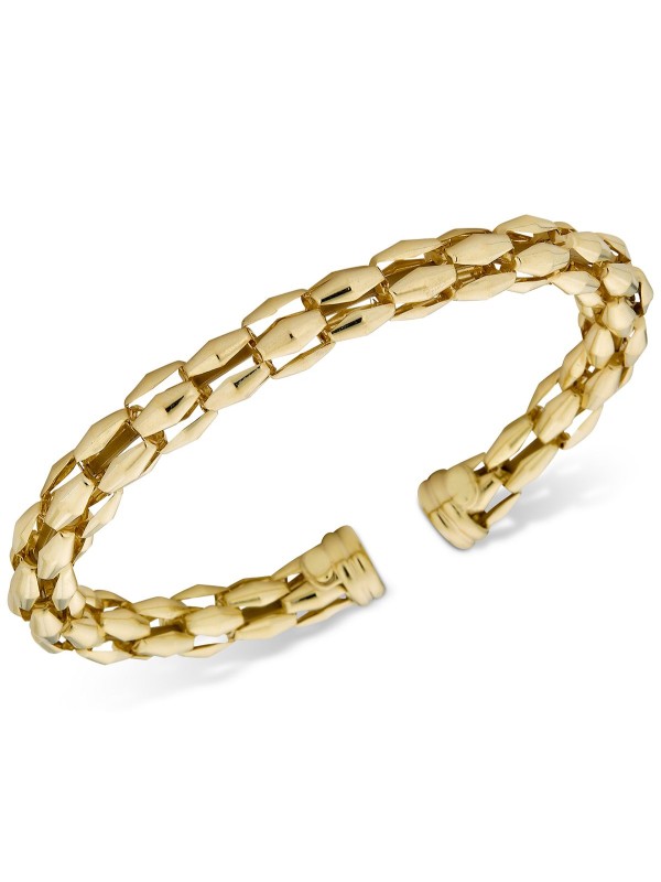 Turbo Bangle Bracelet in 14k Gold-Plated