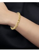 Turbo Bangle Bracelet in 14k Gold-Plated