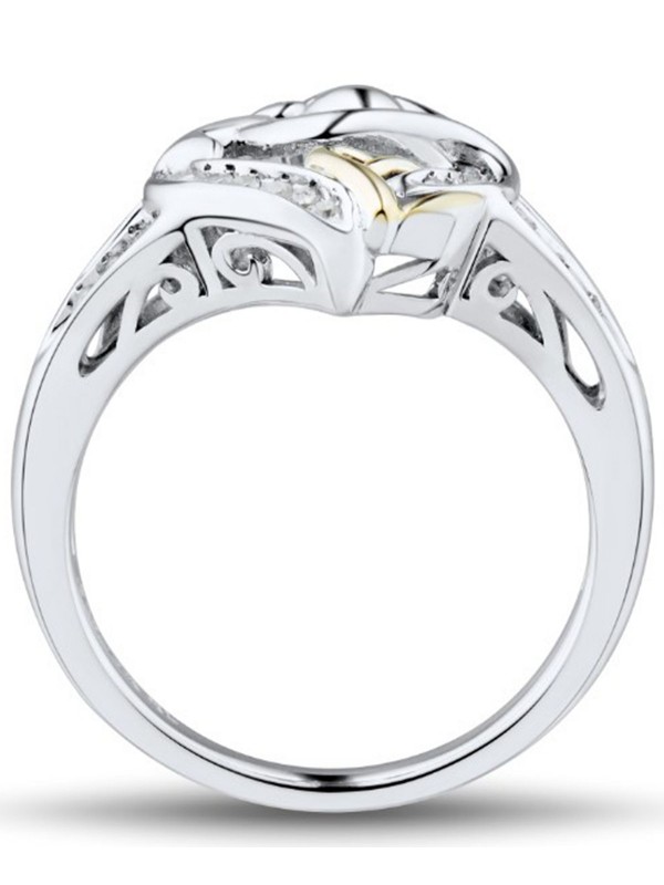 Mother & Child Ring (1/7 ct. ) in & 14k Gold