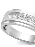 Men's Five- Ring in 10k White Gold (1/2 ct. )