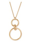 Gold-Tone Knotted Double Loop 33