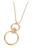 Gold-Tone Knotted Double Loop 33