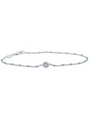 Aquamarine (1/5 ct. ) & Bead Bracelet in 