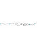 Aquamarine (1/5 ct. ) & Bead Bracelet in 