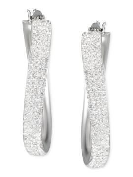  Wavy Oval Hoop Earr...