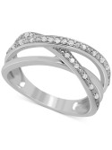 Multirow Crossover Ring (1/6 ct. ) in