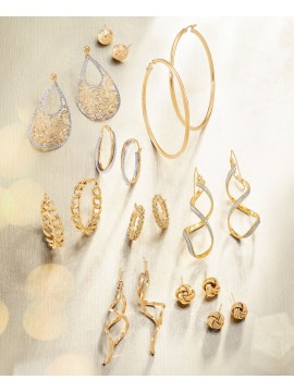 14k Gold Earrings, L...