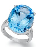 Ring, Blue Oval Ring (21-9/10 ct. )