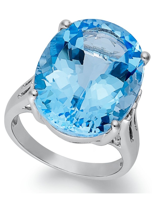 Ring, Blue Oval Ring (21-9/10 ct. )