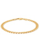 Curb Chain Bracelet (5mm) in 18k Gold-Plated or 