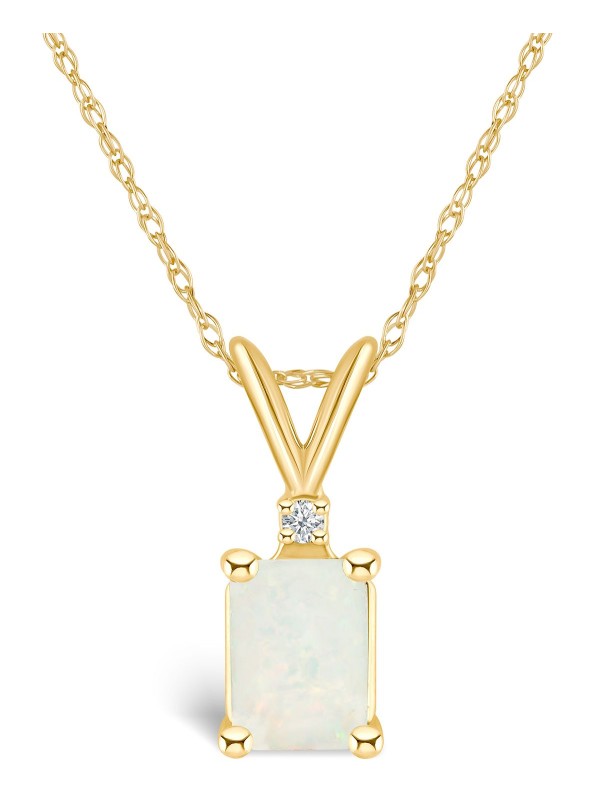 (1/2 ct. ) and Pendant Necklace in 14K Yellow Gold or 14K Gold