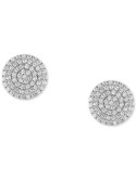 Cubic Circle Cluster Stud Earrings in 